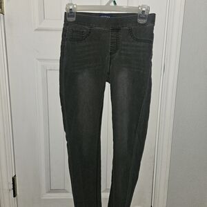 Arizona Jean Company Women's Dark Gray Stretch Jeggings